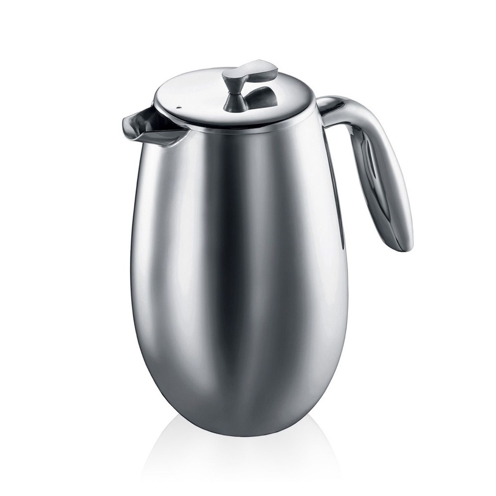 Bodum Columbia Thermal French Press Coffee Maker, Stainless Steel, 34 oz, 8 cup
